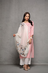 Corner Embroidered Cashmere Wrap - The Pashm